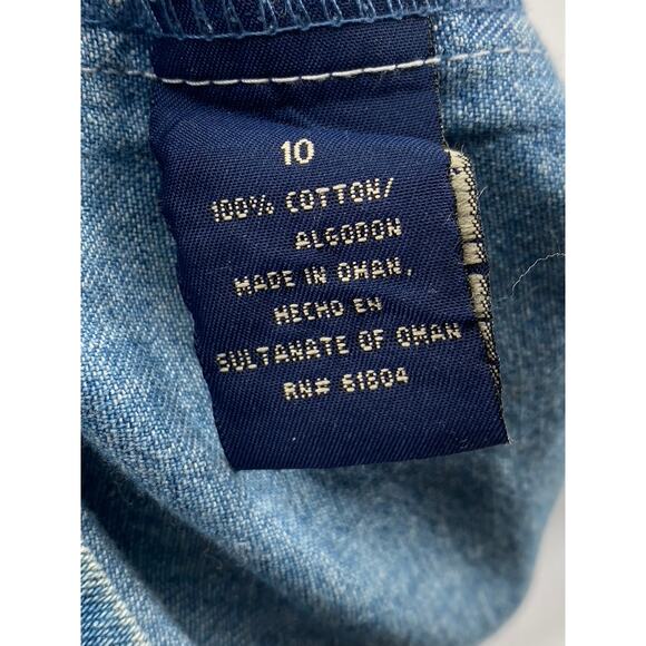 ROUTE 66 ORIGINAL CLOTHING CO Women’s Blue Denim Scoop-Neck Dress SZ 10 - Picture 12 of 14